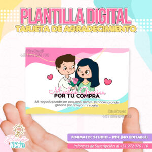 TARJETA DE AGRADECIMIENTO