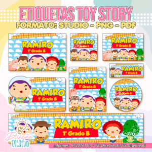 ETIQUETAS ESCOLARES TOY STORY