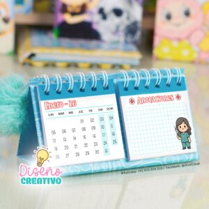 CALENDARIO DE ESCRITORIO ENFERMERA
