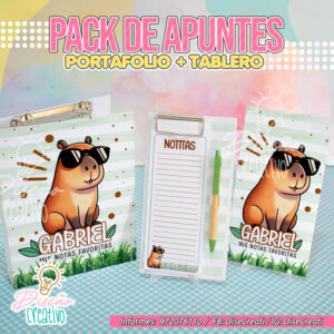 KIT ESCOLAR CAPIBARA NIÑO