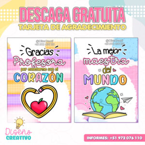 TARJETA DE AGRADECIMIENTO MAESTRO