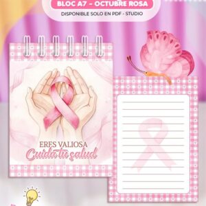 BLOC A7 OCTUBRE ROSA