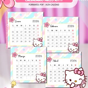 TACO CALENDARIO HELLO KITTY