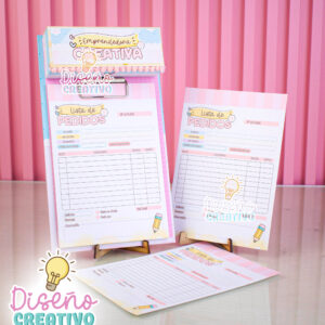 TABLA DE PEDIDOS EMPRENDEDORA CREATIVA