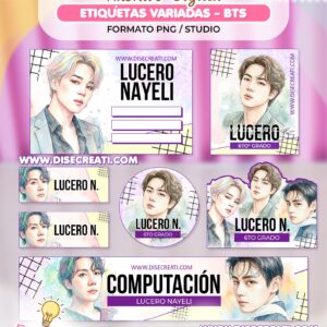 ETIQUETAS BTS