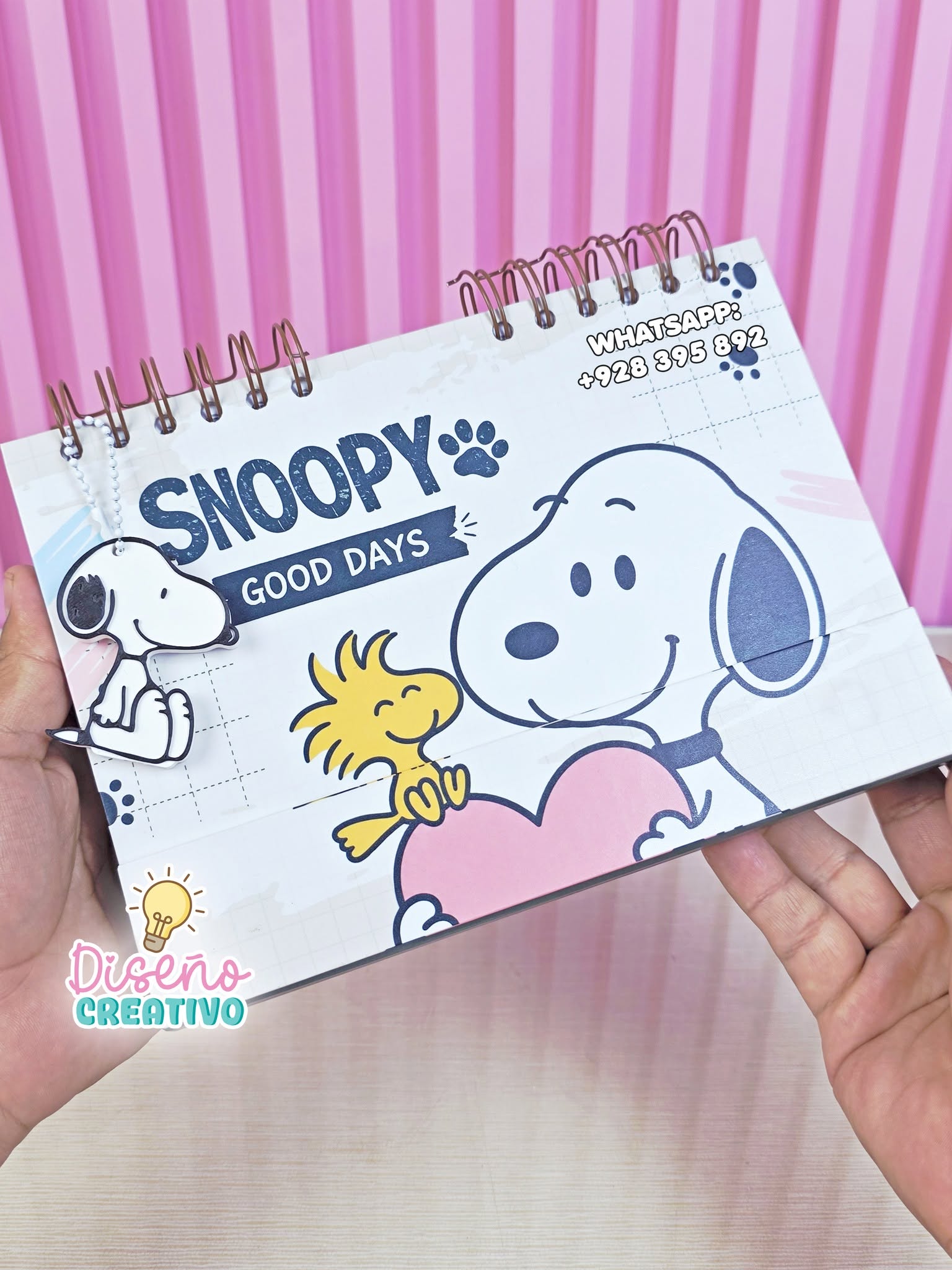 SOLAPA DOBLE IMANTADA SNOOPY