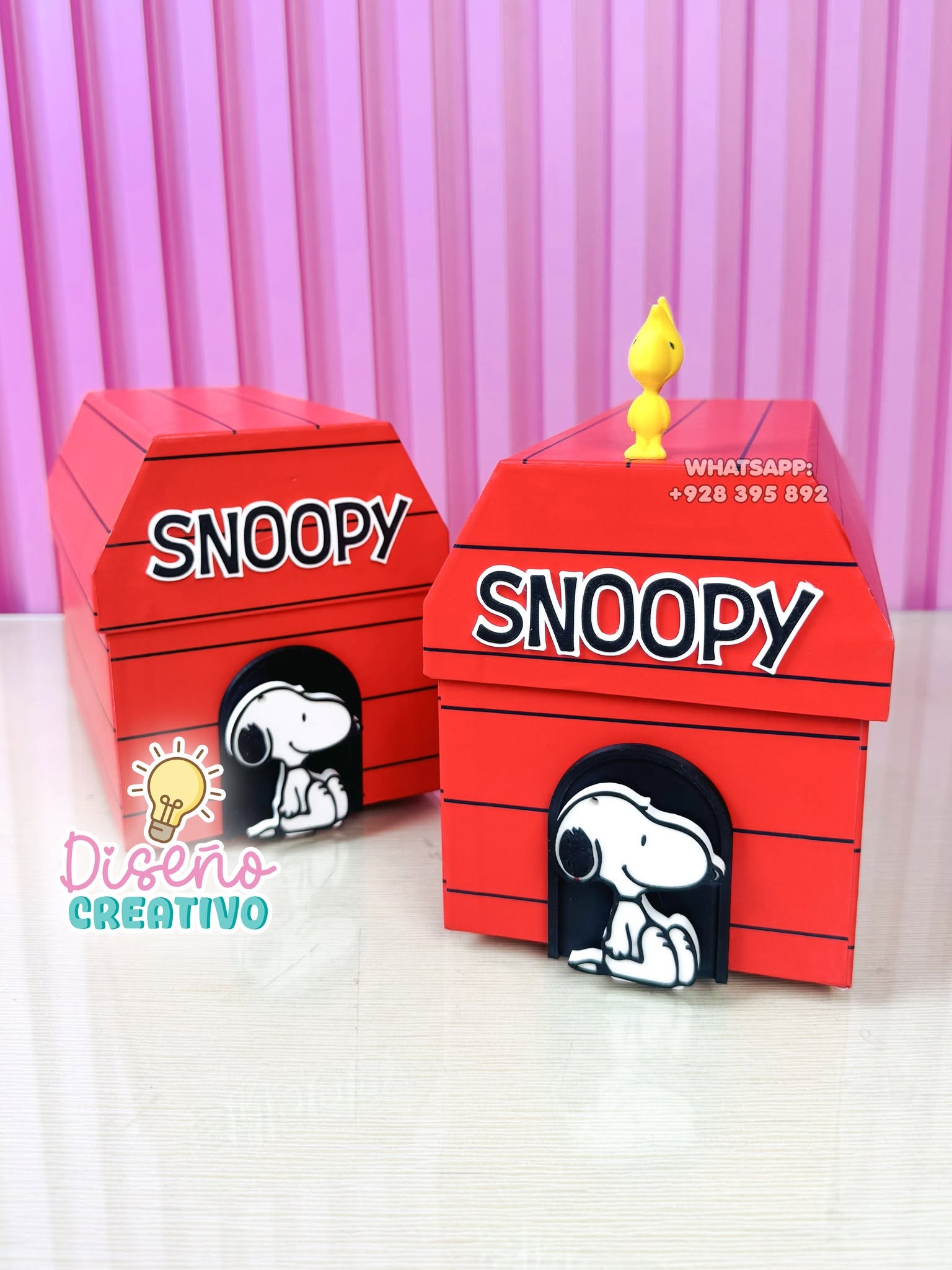 BOX CASA DE SNOOPY CARTONAJE